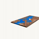Resin Blue Epoxy Conference Center Table Top Honey Cube Designer Furniture Decor