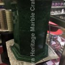 18"x12" Green Marble Handmade Pedestal Stand For Sale Hallway Decor E556