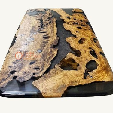 Black Epoxy Table-Dining-Living-Kitchen-Office-Coffee-Design Resin Table Top Art