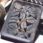 5"x3.5" Soapstone Marble Soap Dish Bar Floral Handmade Deisgn Bathroom Decor Art