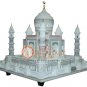 9" Marble White Taj Mahal Inlay Floral Art Collectible Handmade Christmas Gifts