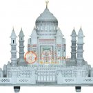 7" Marble White Collectible Taj Mahal Inlaid Historical Showpiece Gifts For Her