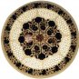 16" Marble Round Table Top Lapis Pietradura Floral Gemstone Art Columbus Gifts