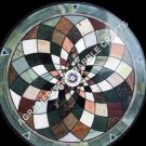 24" Marble Round Coffee Table Top Handmade Mosaic Inlay Arts Hallway Decor H3456