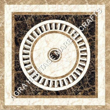 30" Marble Dining Hallway Center Table Top Handmade Inlay Furniture Decor H5206