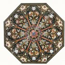 36" Marble Black Octagon Dining Hallway Table Top Inlay Collectible Decor E937