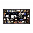 4'x2' Black Marble Dining Center Top Table Marquetry Inlay Living Art Decor E981 4'x2' Black Marble Dining Center Top Table Marquetry Inlay Living Art Decor E981