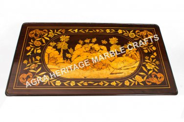 4'x2' Marble Dining Hallway Table Top Handmade Inlay Arts Patio Decorative H4892