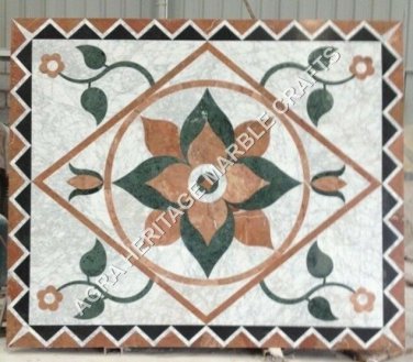 3'x2' White Marble Dining Center Table Top Handmade Inlay Art Garden Decor H4815