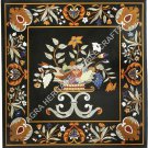36" Marble Black Dining Center Table Top Beautiful Inlay Design Decor Art H5671A