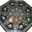42" Exclusive Marble Dining Corner Table Top Marquetry Pietra Dure Decor E840A