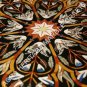 48" Black Round Dining Exclusive Table Top Pietra Dura Inlay Living Decor E625