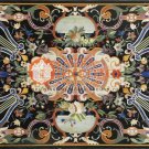 Marble Dining Center Inlay Table Top Marquetry Inlay Home Decor |65"x47" E1671