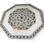 42" Marble Dining Center Table Top With Stand Pauashell Inlay Garden Decor E361A
