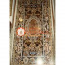 Marble Conference 94"x47" Dining Table Top Pietra Dura Inlay Hallway Decor E1597