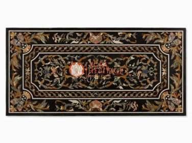 Marble Dining Table Top Pietra Dura Inlay Hard Stone Furniture Home Decor E1670