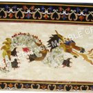 6'x3' Dining Marble Top Table Handmade Inlay Marquetry Decorative Hallway E891B