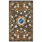 6'x3' Marble Black Breakfast Table Top Marquetry Lapis Inlay Hallway Decor E608 6'x3' Marble Black Breakfast Table Top Marquetry Lapis Inlay Hallway Decor E608