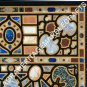 6'x3' Marble Black Breakfast Table Top Marquetry Lapis Inlay Hallway Decor E608