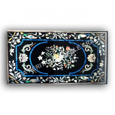 5'x3' Modern Marble Dining Hallway Table Top Marquetry Inlay Outdoor Decor E991A