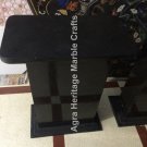18"x15"x12" Black Marble Living Room Pedestal Table Stand/Base Decor E555