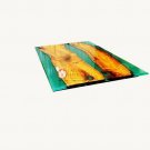 Green Resin Epoxy Wooden Handmade Collectible Dining Table Top Luxury Interior Green Resin Epoxy Wooden Handmade Collectible Dining Table Top Luxury Interior