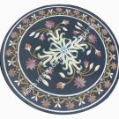36" Marble Dining Room Top Table Marquetry Inlay Handmade Furniture Decor E483