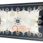 3'x2' Set of 2 Marble Double Dining Center Table Top Marquetry Inlay Decor E366A