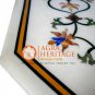 Marble Chess Dining 51" Table Top Floral Marquetry Arts Playroom Decor E1575