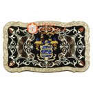 Marble Black Decorative Center Dining Table Top Lapis Lazuli Outdoor Decor E1619