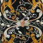 Black Marble Dining Room Center Table Top Marquetry Inlay Countertops Decor E614