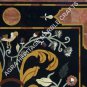 Black Marble Dining Room Center Table Top Marquetry Inlay Countertops Decor E614