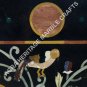 Black Marble Dining Room Center Table Top Marquetry Inlay Countertops Decor E614