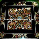 Gorgeous Marble Top Coffee Dining Table Mosaic Real Inlay Patio Decorative H4572