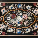 4'x2' Black Marble Large Dining Room Center Table Top Marquetry Inlay Decor E501 4'x2' Black Marble Large Dining Room Center Table Top Marquetry Inlay Decor E501