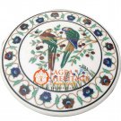 48" Marble Round Dining Table Top Floral Bird Inlay Design Outdoor Decor E1492 48" Marble Round Dining Table Top Floral Bird Inlay Design Outdoor Decor E1492