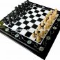 12" Beautiful Marble Chess Playing Table With Inlay Floral Work Decorative H4465