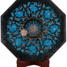 12"x12" Marble Black Coffee Table Top Turquoise Floral Fine Art Handmade Gift 12"x12" Marble Black Coffee Table Top Turquoise Floral Fine Art Handmade Gift