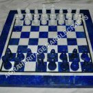 Lapis chess table with black and white chess coins Lapis chess table with black and white chess coins