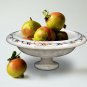 White Marble Fruit Arrangement Bowl Turquoise Semi Precious Floral Art Gift Her