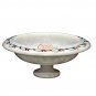 White Marble Fruit Arrangement Bowl Turquoise Semi Precious Floral Art Gift Her