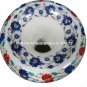 24" White Set of 2 Marble Vase Pietra Dura Peacock Flower Pot Home Decor Art