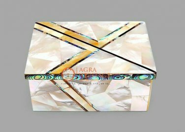 Modern Marble Jewelry Custom Box Mop Inlaid Mosaic Art Gift Easter Day Special