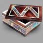 Handmade Unique Art Jewelry Lidded Box Mop Inlaid Mosaic Design Gift For Her