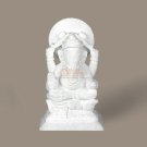 Marble White Lord Ganesha Ji Sculpture Decorative Antique Handmade Art Home Deco