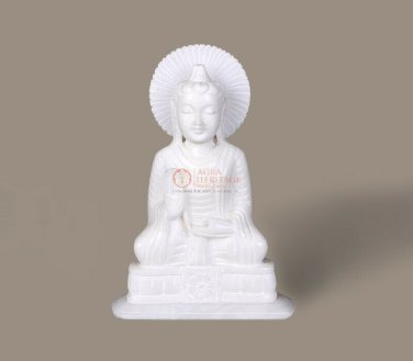 Marble Handmade Meditation Buddha Statue Collectible Gift For Decorative Home
