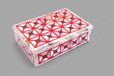 Marble Handmade Personalize Jewelry Storage Box Mop Mosaic Design Home Decor Art