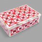 Marble Handmade Personalize Jewelry Storage Box Mop Mosaic Design Home Decor Art