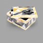 Handmade Marble Jewelry Storage Box Mop Mosaic Inlay Gemstone Art Gift For Loves