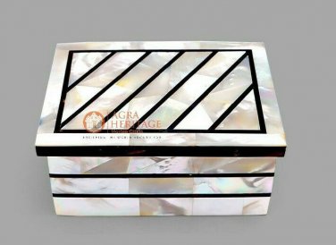 Random Art Jewelry Personalize Box Mop Inlaid Mosaic Design Housewarming Gifts